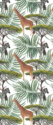 Modern roller blind Animals and trees