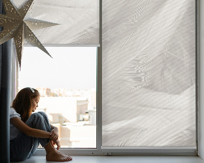 Modern roller blind feathers