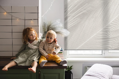 Modern roller blind feathers
