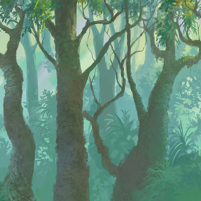 Roller blind for large window Trees