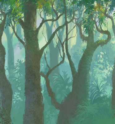 Roller blind for large window Trees