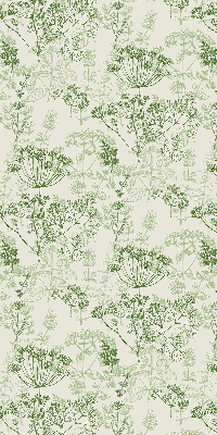 Fabric roller blind Green plants