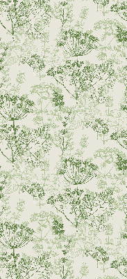 Fabric roller blind Green plants