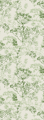 Fabric roller blind Green plants