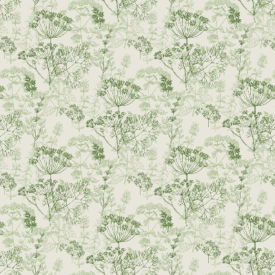 Fabric roller blind Green plants