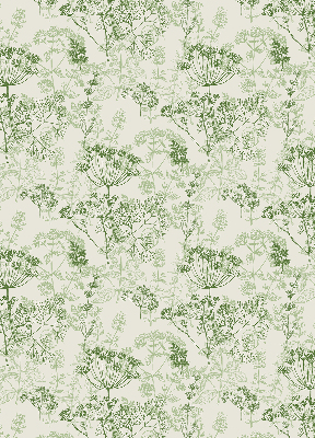 Fabric roller blind Green plants