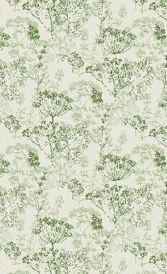 Fabric roller blind Green plants