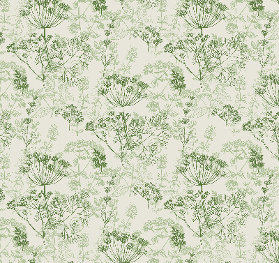 Fabric roller blind Green plants