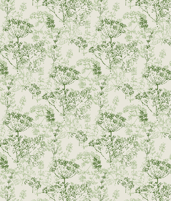 Fabric roller blind Green plants
