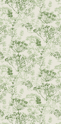 Fabric roller blind Green plants