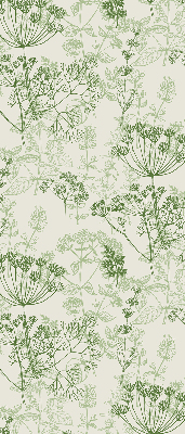 Fabric roller blind Green plants