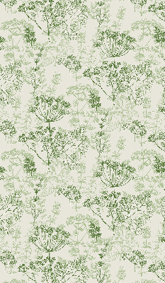 Fabric roller blind Green plants