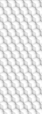 Roller blind for large window 3d cubes