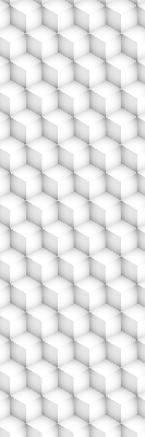 Roller blind for large window 3d cubes