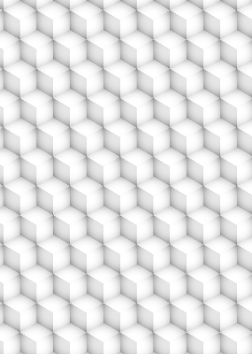 Roller blind for large window 3d cubes