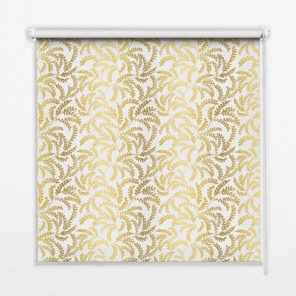 Fabric roller blind Golden branches
