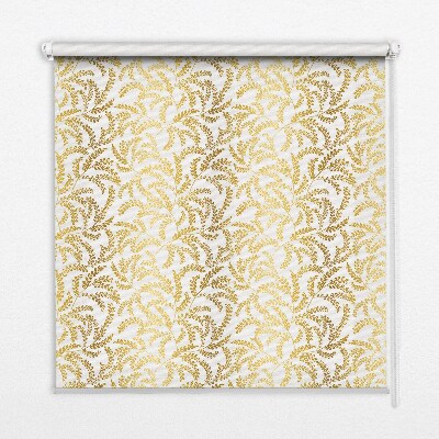 Fabric roller blind Golden branches