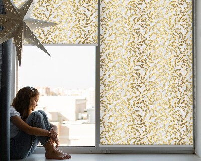 Fabric roller blind Golden branches