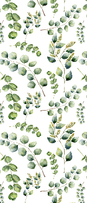 Fabric roller blind Green twigs