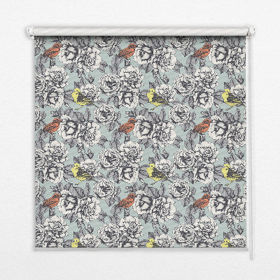 Modern roller blind Flowers