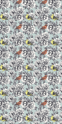 Modern roller blind Flowers