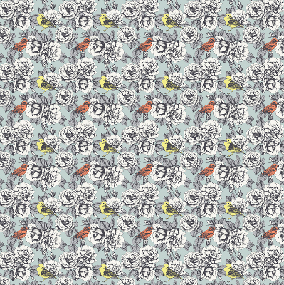 Modern roller blind Flowers