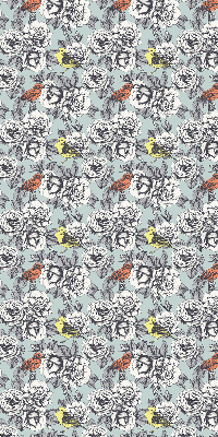 Modern roller blind Flowers