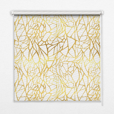 Fabric roller blind Yellow pattern