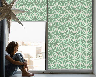 Modern roller blind Green slalom