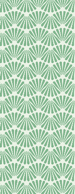 Modern roller blind Green slalom