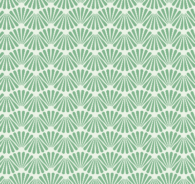 Modern roller blind Green slalom
