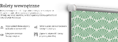Modern roller blind Green slalom
