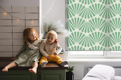 Modern roller blind Green slalom