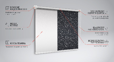 Roller blind for large window Constellation
