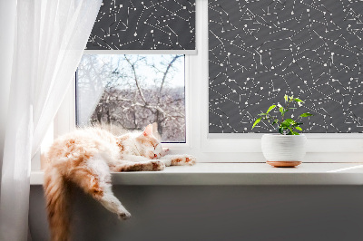 Roller blind for large window Constellation