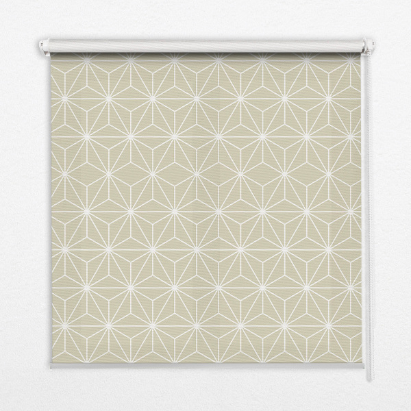 Fabric roller blind White dots connected by dots