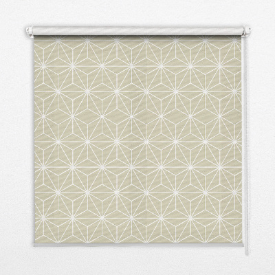 Fabric roller blind White dots connected by dots