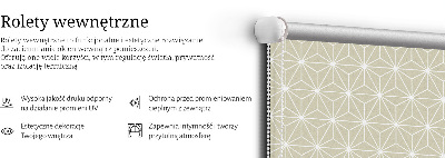 Fabric roller blind White dots connected by dots