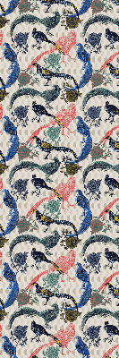 Modern roller blind Colorful peacocks