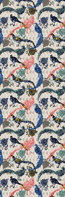 Modern roller blind Colorful peacocks