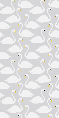 Fabric roller blind Swans