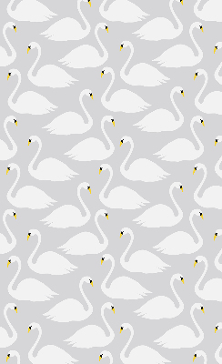 Fabric roller blind Swans