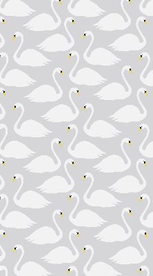 Fabric roller blind Swans