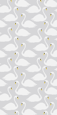 Fabric roller blind Swans