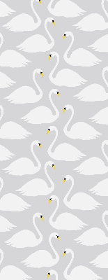 Fabric roller blind Swans