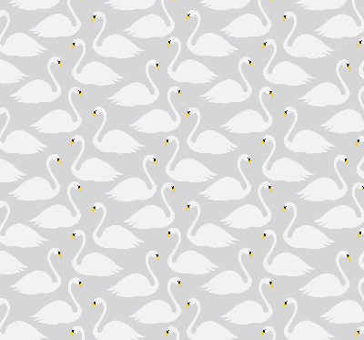 Fabric roller blind Swans
