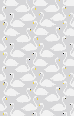 Fabric roller blind Swans