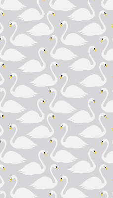 Fabric roller blind Swans