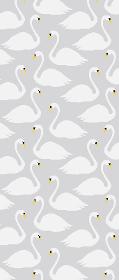 Fabric roller blind Swans