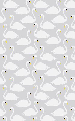 Fabric roller blind Swans